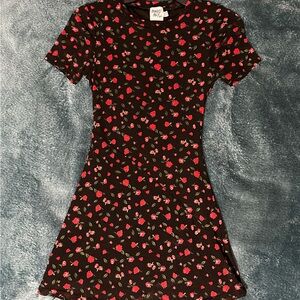 Princess Polly Black Floral Mini Dress